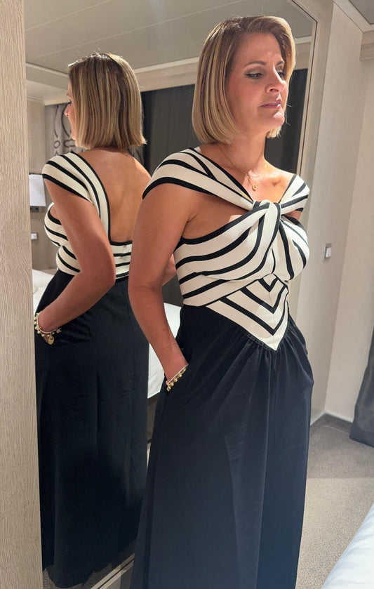 Twisted Hug Midi Dress